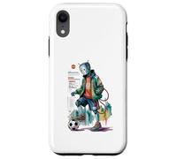 Kawaii Just Boy Who Loves Soccer Robots Anime Mi Ingeniería Carcasa para iPhone XR