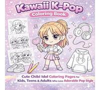 Kawaii K-Pop Coloring Book: Cute Chibi Idol Coloring Pages for Kids, Teens & Adults Who Love Adorable Pop Style