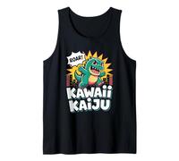 Kawaii Kaiju Cultura Pop Estética Japonesa Camiseta sin Mangas