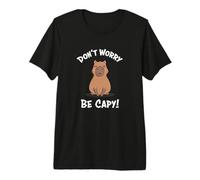 Kawaii Kids Boys Don't Worry Be Capy Meme Lover Capybara Camiseta Premium