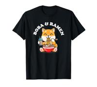 Kawaii Kids Bubble Boba Tea Ramen Shiba Inu Dog Lover Camiseta
