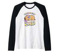 Kawaii Kids Can't Hear You Listening to KPOP Fan Capybara Camiseta Manga Raglan