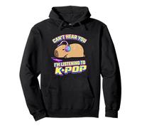 Kawaii Kids Can't Hear You Listening to KPOP Fan Capybara Sudadera con Capucha