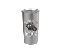 Kawaii Kids Girls Boys Always Be Yourself Binturong Lover Vaso térmico de acero inoxidable de doble pared