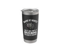 Kawaii Kids Girls Boys Always Be Yourself Binturong Lover Vaso térmico de acero inoxidable de doble pared