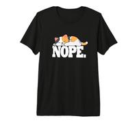 Kawaii Kids Girls Womens Nope Calico Cat Lover Camiseta Premium