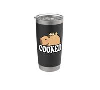 Kawaii Kids Sleep Cooked Boys Girls Capybara Pajama Shirt Vaso térmico de acero inoxidable de doble pared