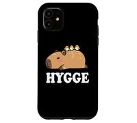 Kawaii Kids Sleep Hygge Boys Girls Capybara Pajama Shirt Carcasa para iPhone 11