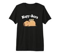 Kawaii Kids Sleep Napy Bara Boys Girls Capybara Pajama Shirt Camiseta Premium