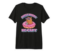 Kawaii Kids Womens Girls Donut Don't Worry Be Capy Lover Camiseta Premium