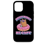 Kawaii Kids Womens Girls Donut Don't Worry Be Capy Lover Carcasa para iPhone 12/12 Pro
