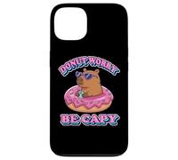 Kawaii Kids Womens Girls Donut Don't Worry Be Capy Lover Carcasa para iPhone 13