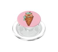 Kawaii Kids Womens Girls Ice Cream Cone Meme Lover Capybara PopSockets PopGrip para MagSafe