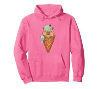 Kawaii Kids Womens Girls Ice Cream Cone Meme Lover Capybara Sudadera con Capucha