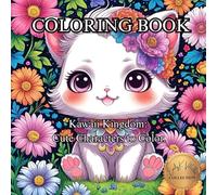 Kawaii Kingdom: Cute Characters to Color: A Delightful Journey into a World of Adorable Animals and Whimsical Friends (50 Unique Images Coloring Books with an Artistic Flair)
