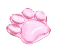Kawaii Kitten Claw Mouse Pad - 4 Inch Transparent Silicone Cloud Support for Typing, Anti-Slip Stress Relieving Game Wrist Support Pad, Aesthetic Pastel Office Accessory for Laptop Computer Work