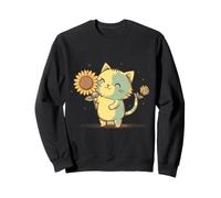 Kawaii Kitten Kitty My Cat Girasol Sunshine - Estilo Vintage Sudadera