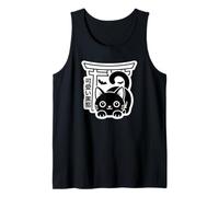 Kawaii Kuroneko Torii - Estética de Halloween de Tokyo Street Camiseta sin Mangas