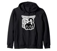 Kawaii Kuroneko Torii - Estética de Halloween de Tokyo Street Sudadera con Capucha