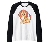 Kawaii Leo Zodiac Cute Astrología Pastel Soft Girl Estética Camiseta Manga Raglan
