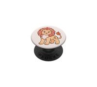 Kawaii Leo Zodiac Cute Astrología Pastel Soft Girl Estética PopSockets PopGrip Adhesivo