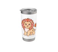 Kawaii Leo Zodiac Cute Astrología Pastel Soft Girl Estética Vaso térmico de acero inoxidable de doble pared