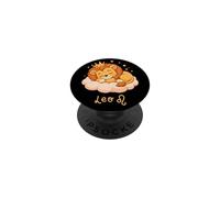 Kawaii Leo Zodiaco Lindo Chibi León Dormir Nube Astrología PopSockets PopGrip Adhesivo