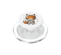 Kawaii Lindo Astronauta Feliz Zorro Astro Animal Space Lover PopSockets PopGrip para MagSafe