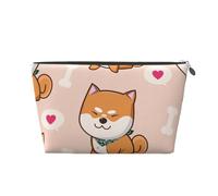 Kawaii Lindo Shiba Inu, Bolsa de artículos de tocador Bolsa de Maquillaje Bolsa de cosméticos Bolsa de artículos de tocador de Viaje portátil