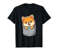 Kawaii Lindo Shiba Inu en el Bolsillo Camiseta