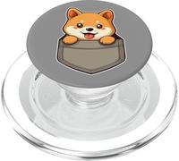Kawaii Lindo Shiba Inu en el Bolsillo PopSockets PopGrip para MagSafe