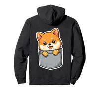 Kawaii Lindo Shiba Inu en el Bolsillo Sudadera con Capucha