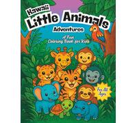Kawaii Little Animals Adventures: A Fun Coloring Book for Kids: 50 Unique Jungle Animal Adventure Coloring Pages Great for Kids of All Ages