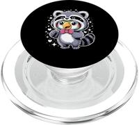 Kawaii Loro Disfraz de Mapache Loros PopSockets PopGrip para MagSafe