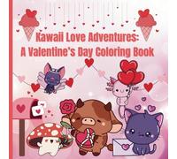 Kawaii Love Adventures: A Valentines Day Coloring Book