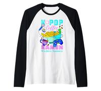 Kawaii Love Coffee Video Juegos Ramen Y K-Pop Fans Regalo Camiseta Manga Raglan