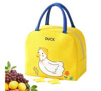 Kawaii Lunch Bag Cartoon Duck Leakproof Reusable Aluminum Effec Foil Lining