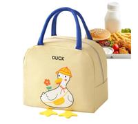 Kawaii Lunch Bag Cartoon Duck Leakproof Reusable Aluminum Foil Lining