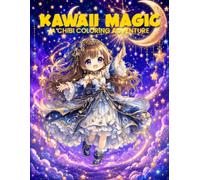Kawaii Magic: A Chibi Coloring Adventure: Adorable Manga-Style Characters, Animals & Fantasy Scenes for Kids Ages 8-12