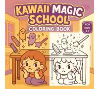 Kawaii Magic School Coloring Book for Kids Ages 3-7 - Cute Spells and Cozy Classrooms: A magical and adorable coloring book with witches, potions, and cute monster classmates