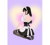 Kawaii Maid Aesthetic Notebook: Cute Anime-Inspired Journal with Lined Pages and Elegant Maid Illustrations