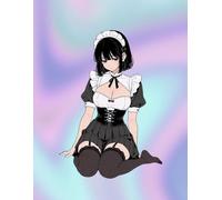 Kawaii Maid Aesthetic Notebook: Cute Anime-Inspired Journal with Lined Pages and Elegant Maid Illustrations