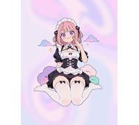 Kawaii Maid Anime Graph Notebook: Cute Graph Rules Math Journal with Date Field - 90 Pages. Large 8.5×11, Aesthetic Pink Anime Maid Illustrations for School & Study