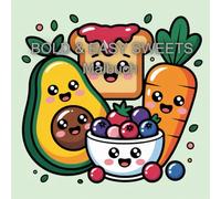 Kawaii-Malbuch für kleine Genießer - „Bold & Easy: Healthy Kawaii“ mit Obst, Gemüse, Frühstück & Snacks zum Ausmalen.