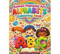Kawaii Mandala art Alphabets: Colouring Book