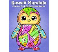 KAWAII MANDALA COLORING BOOK FOR TEENS AND ADULTS: 50 Cute Animal Mandalas | Single-Sided Pages | Easy to Medium Detail | Relaxing, Screen-Free Coloring Fun