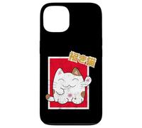 Kawaii Maneki-Neko Anime Cat Japanese Good Luck Feng Shui Carcasa para iPhone 13