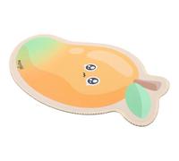 Kawaii Mango Mouse Pad 29x2.7 cm Smooth Surface Non-Slip Base Stitched Edges Cute Office Gaming Accessories