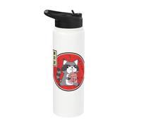 Kawaii Mapache Fresa Leche Japonés Sun Chicas Adolescente Stainless Steel Insulated Water Bottle