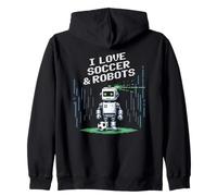 Kawaii ME Encanta EL FÚTBOL Y LOS Robots Solo el Chico Que GANA el Juego de robótica Sudadera con Capucha